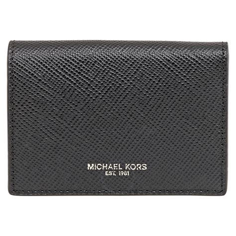 buy now michael kors men's harrison leather card case mocha|Michael Kors Men`s Harrison Leather Card Case .